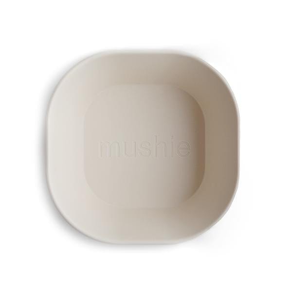 Mushie Square Bowl, Set of 2 (Ivory) Mushie Square Bowl, Set of 2 (Ivory) 