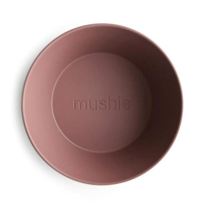 Mushie Round Bowl, Set of 2 (Woodchuck) Mushie Round Bowl, Set of 2 (Woodchuck) 