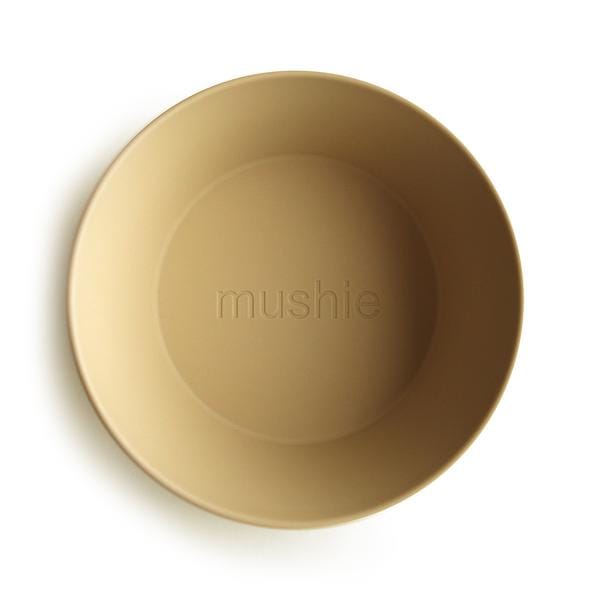 Mushie Round Bowl, Set of 2 (Mustard) Mushie Round Bowl, Set of 2 (Mustard) 