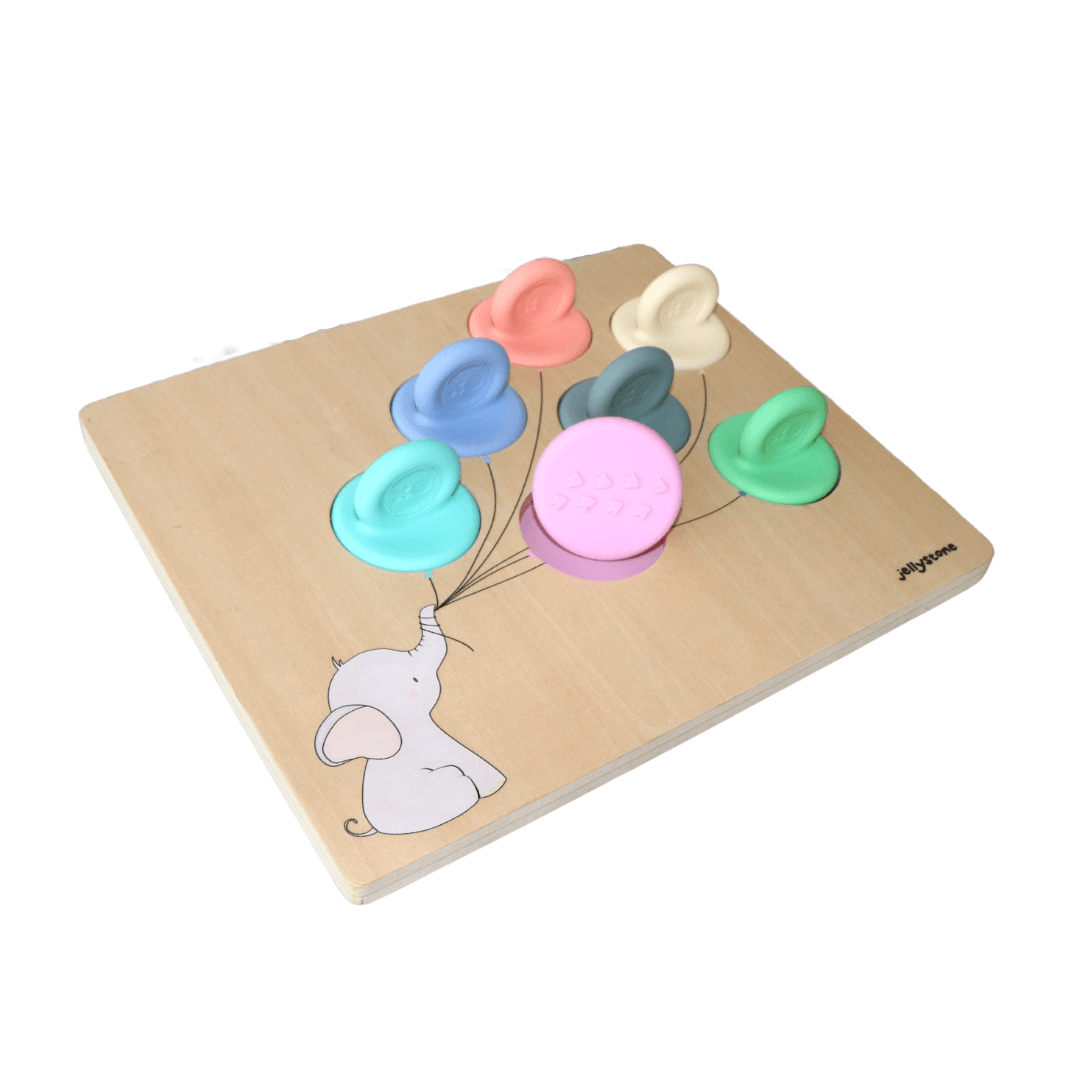 Jellystone Silicone Balloon Colour Sorter Rainbow Pastel 