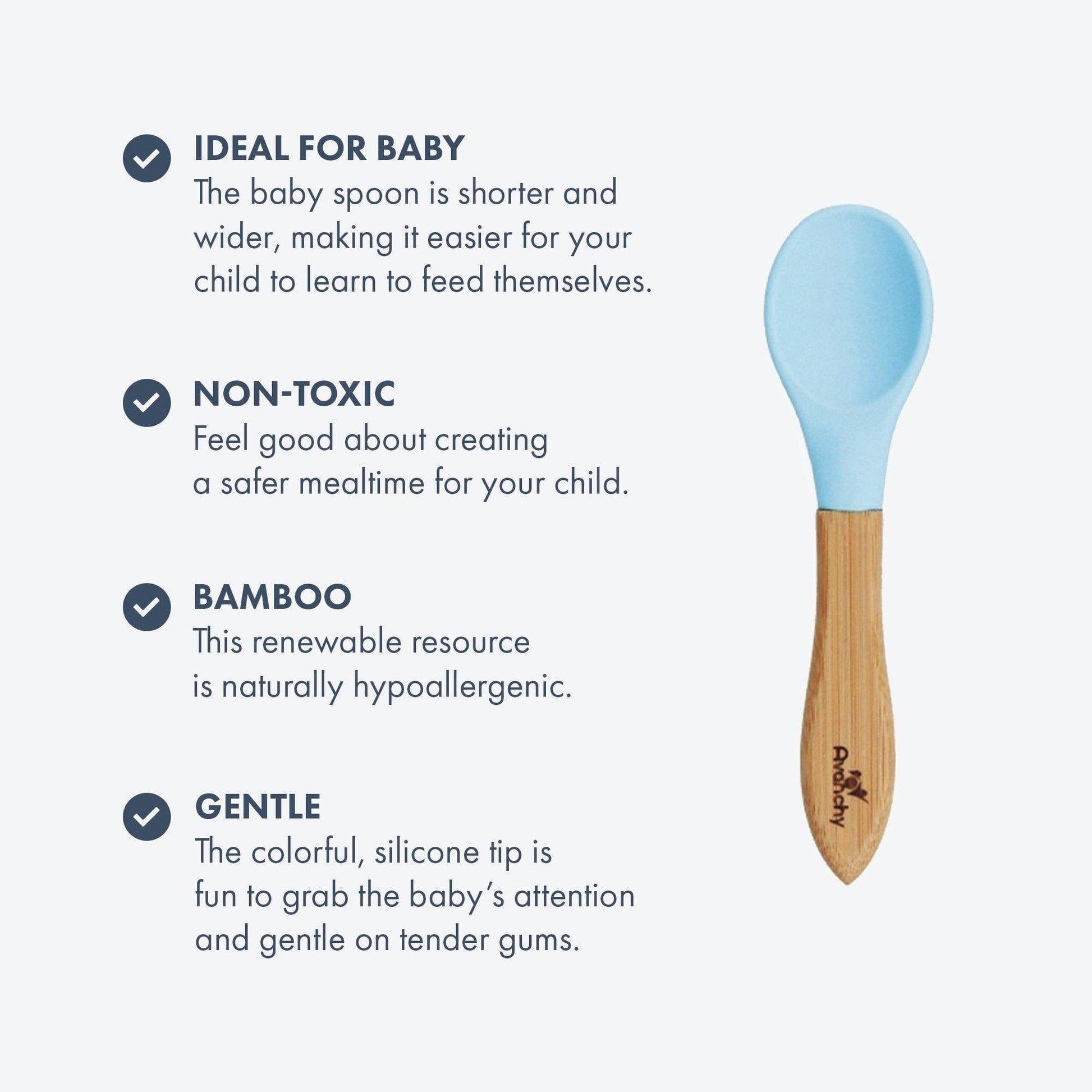Avanchy Bamboo Baby Spoons Avanchy Bamboo Baby Spoons 