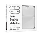 We Might Be Tiny Clear Silicone Bear Stickie Plate Lid We Might Be Tiny Clear Silicone Bear Stickie Plate Lid 
