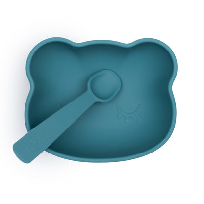 We Might Be Tiny Bear Silicone Stickie™ Bowl with Lid We Might Be Tiny Bear Silicone Stickie™ Bowl with Lid 
