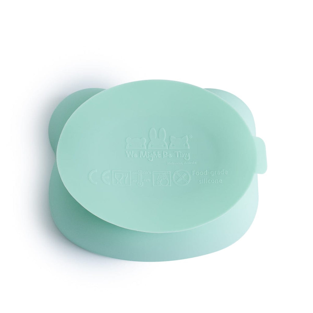We Might Be Tiny Bear Silicone Stickie™ Bowl with Lid We Might Be Tiny Bear Silicone Stickie™ Bowl with Lid 