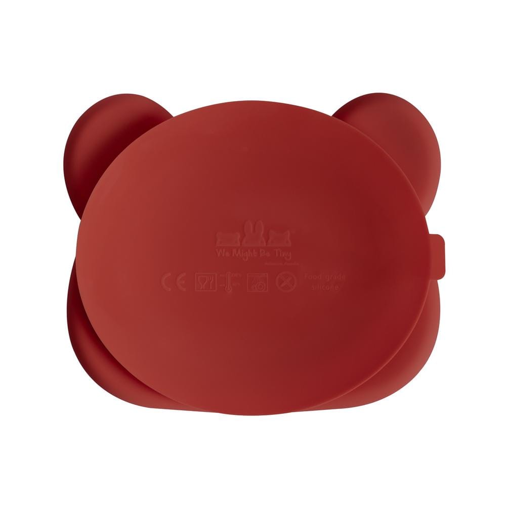 We Might Be Tiny Bear Silicone Divided Stickie Plate We Might Be Tiny Bear Silicone Divided Stickie Plate 