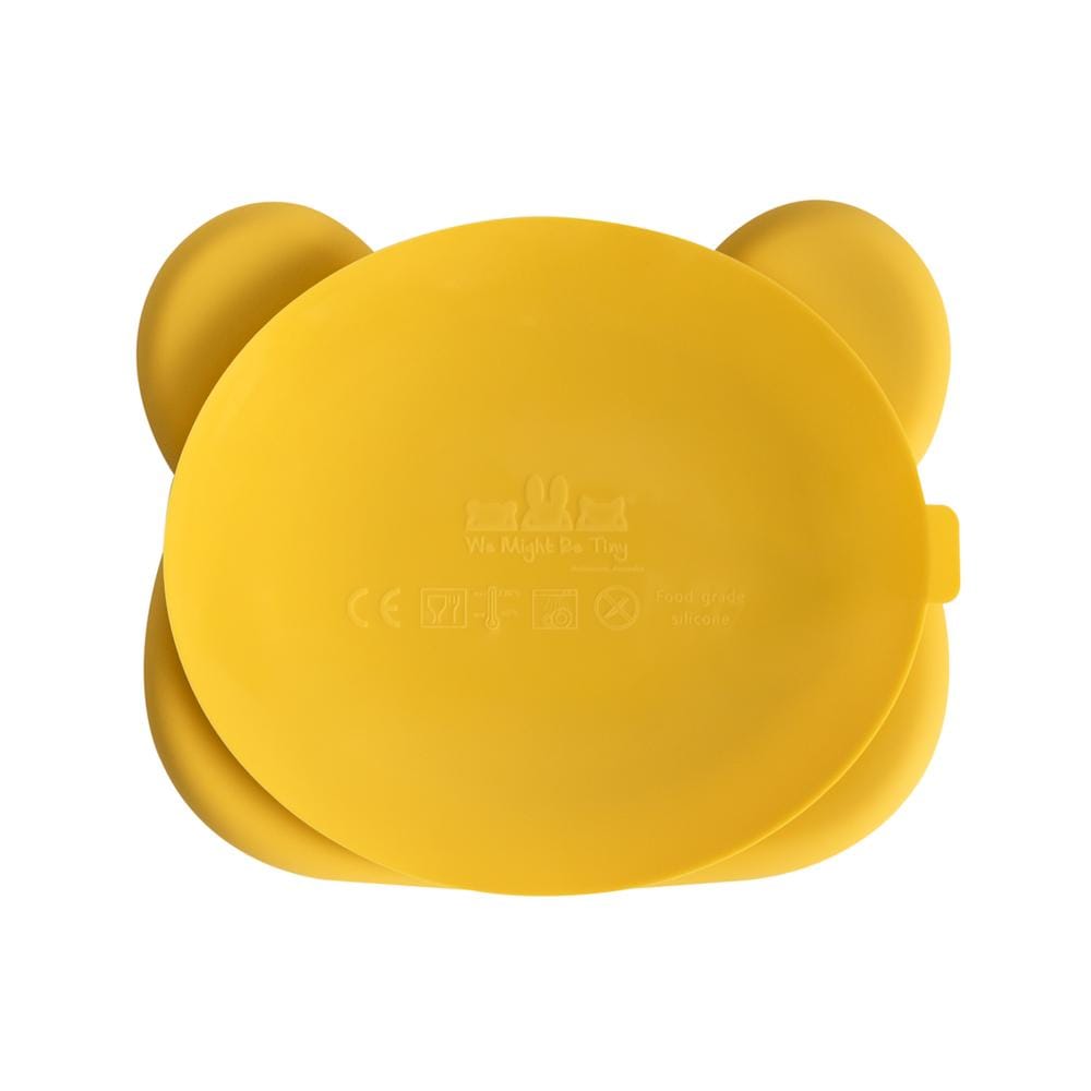 We Might Be Tiny Bear Silicone Divided Stickie Plate We Might Be Tiny Bear Silicone Divided Stickie Plate 