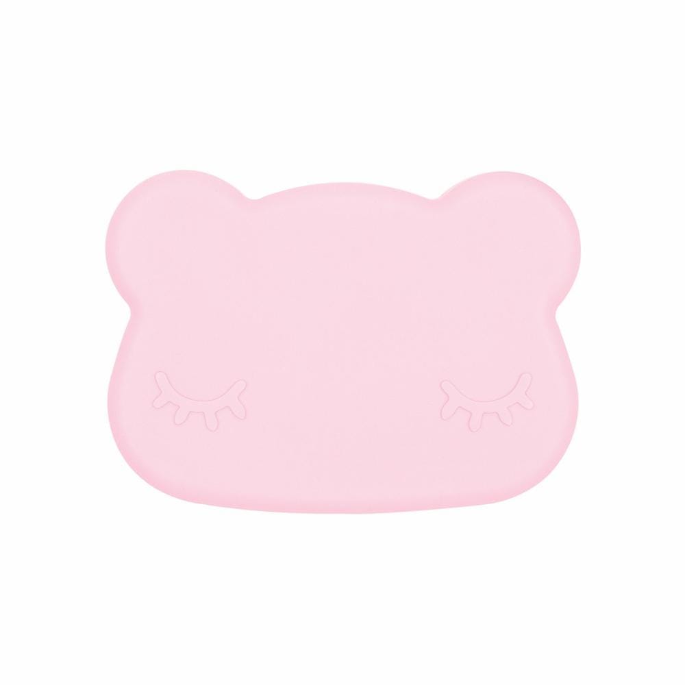 We Might Be Tiny Bear Silicone Bowl and Plate Snackie Powder Pink WMBT-TIRS03