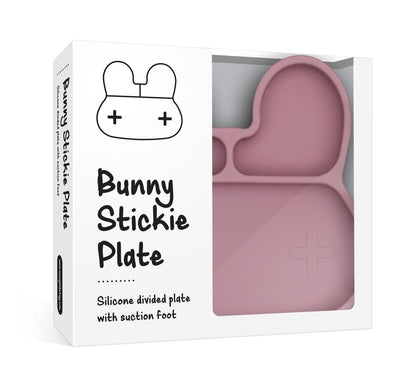 We Might Be Tiny Bunny Silicone Divided Stickie Plate We Might Be Tiny Bunny Silicone Divided Stickie Plate 