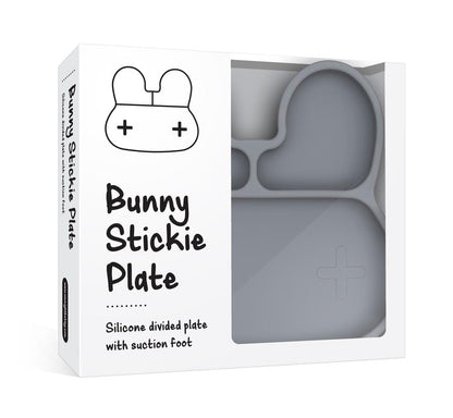 We Might Be Tiny Bunny Silicone Divided Stickie Plate We Might Be Tiny Bunny Silicone Divided Stickie Plate 