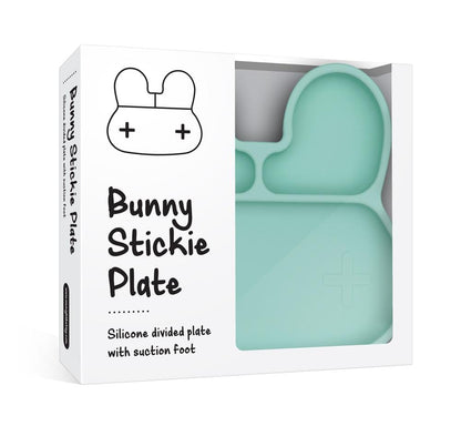 We Might Be Tiny Bunny Silicone Divided Stickie Plate We Might Be Tiny Bunny Silicone Divided Stickie Plate 