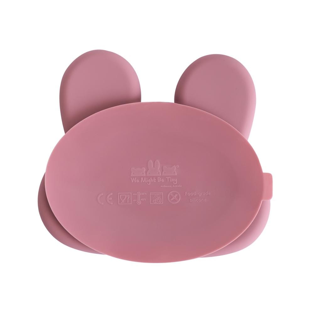 We Might Be Tiny Bunny Silicone Divided Stickie Plate We Might Be Tiny Bunny Silicone Divided Stickie Plate 