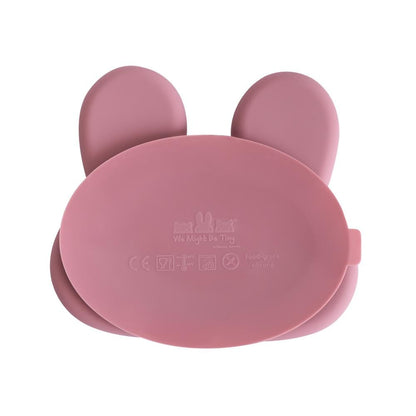 We Might Be Tiny Bunny Silicone Divided Stickie Plate We Might Be Tiny Bunny Silicone Divided Stickie Plate 