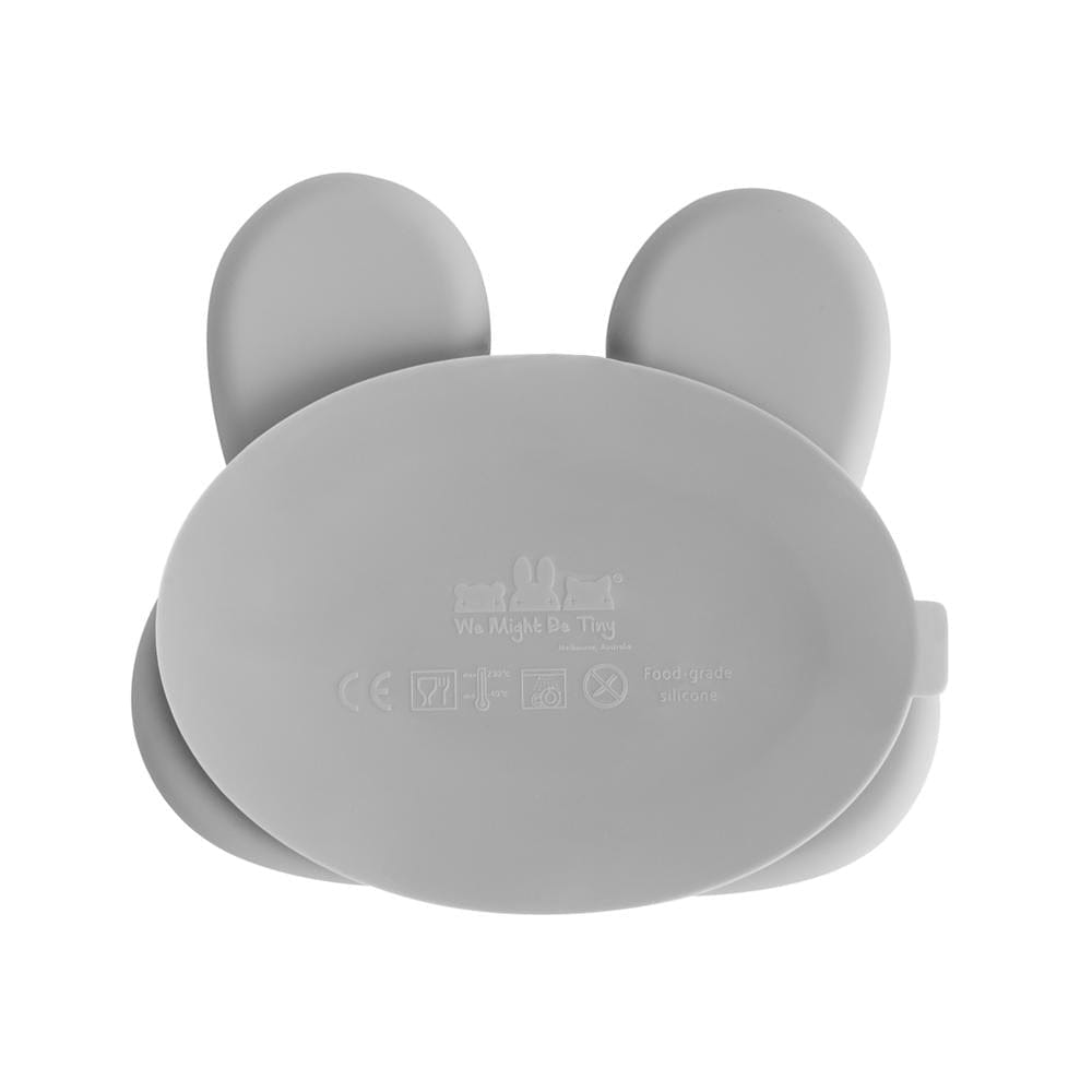 We Might Be Tiny Bunny Silicone Divided Stickie Plate We Might Be Tiny Bunny Silicone Divided Stickie Plate 