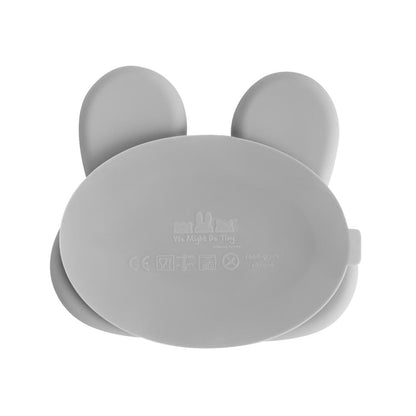 We Might Be Tiny Bunny Silicone Divided Stickie Plate We Might Be Tiny Bunny Silicone Divided Stickie Plate 