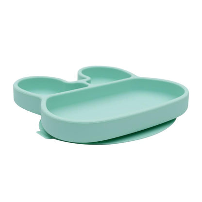We Might Be Tiny Bunny Silicone Divided Stickie Plate We Might Be Tiny Bunny Silicone Divided Stickie Plate 