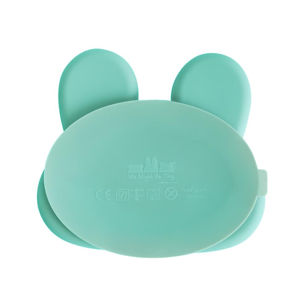 We Might Be Tiny Bunny Silicone Divided Stickie Plate We Might Be Tiny Bunny Silicone Divided Stickie Plate 