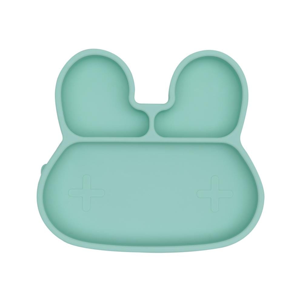 We Might Be Tiny Bunny Silicone Divided Stickie Plate Mint WMBT-TIBP01