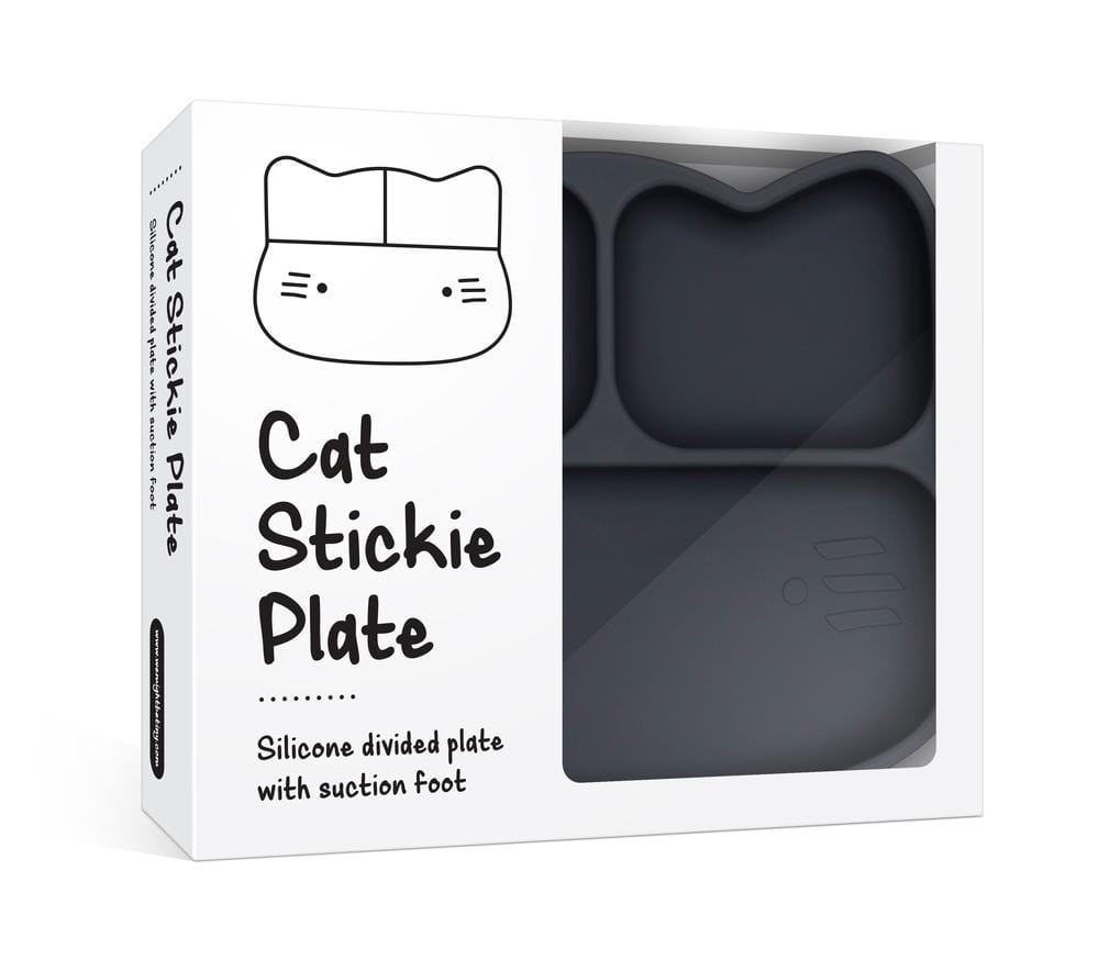 We Might Be Tiny Cat Silicone Divided Stickie Plate We Might Be Tiny Cat Silicone Divided Stickie Plate 