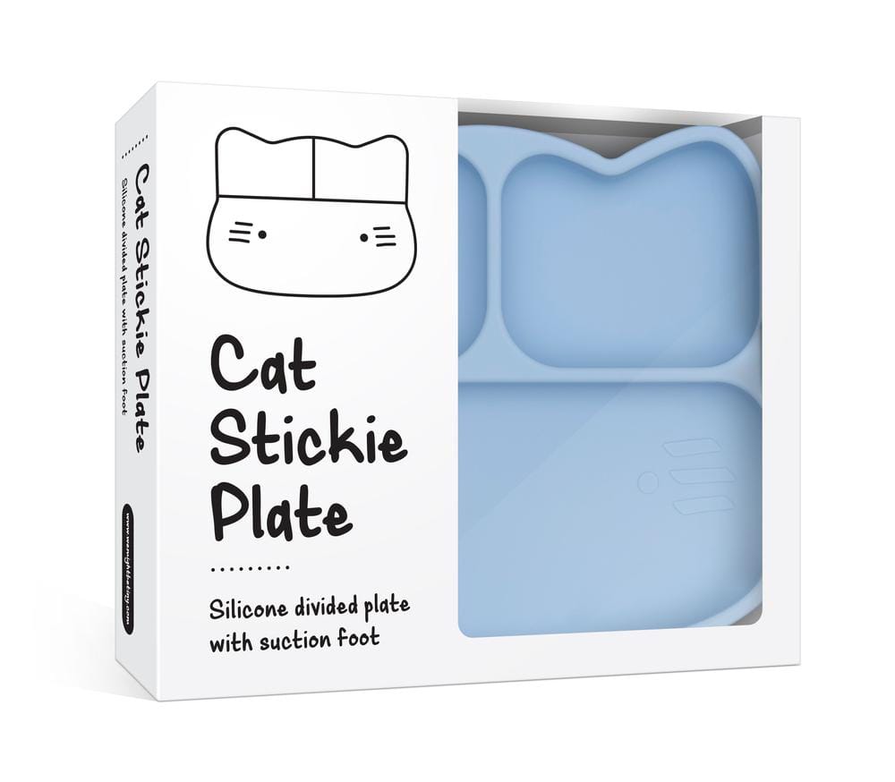We Might Be Tiny Cat Silicone Divided Stickie Plate We Might Be Tiny Cat Silicone Divided Stickie Plate 