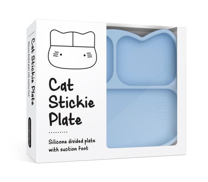 We Might Be Tiny Cat Silicone Divided Stickie Plate We Might Be Tiny Cat Silicone Divided Stickie Plate 