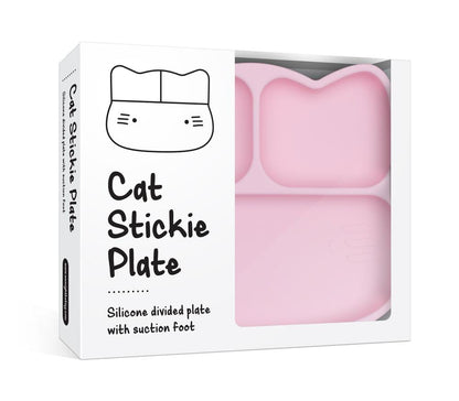 We Might Be Tiny Cat Silicone Divided Stickie Plate We Might Be Tiny Cat Silicone Divided Stickie Plate 