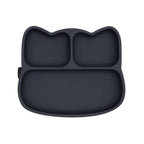 We Might Be Tiny Cat Silicone Divided Stickie Plate Charcoal WMBT-TICP03