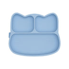 We Might Be Tiny Cat Silicone Divided Stickie Plate Powder Blue WMBT-TICP02