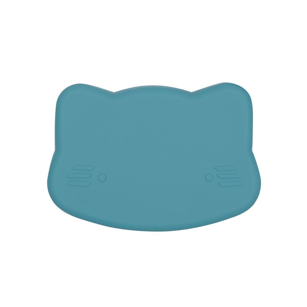 We Might Be Tiny Cat Silicone Bowl and Plate Snackie Blue Dusk WMBT-TICS06