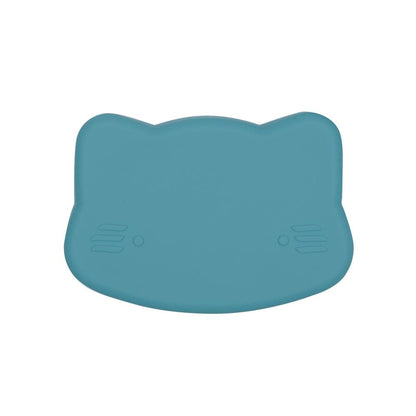 We Might Be Tiny Cat Silicone Bowl and Plate Snackie Blue Dusk WMBT-TICS06