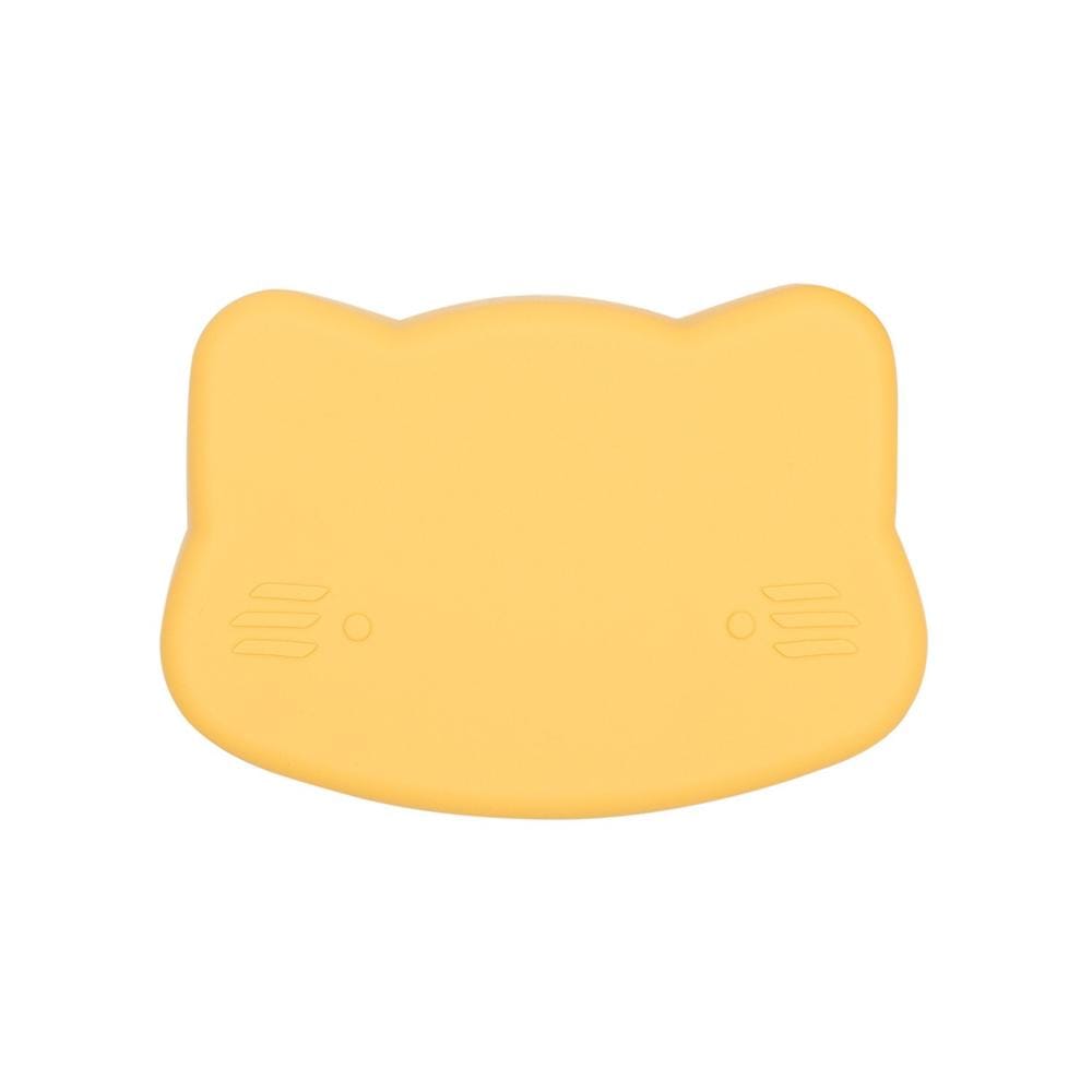 We Might Be Tiny Cat Silicone Bowl and Plate Snackie Yellow WMBT-TICS02