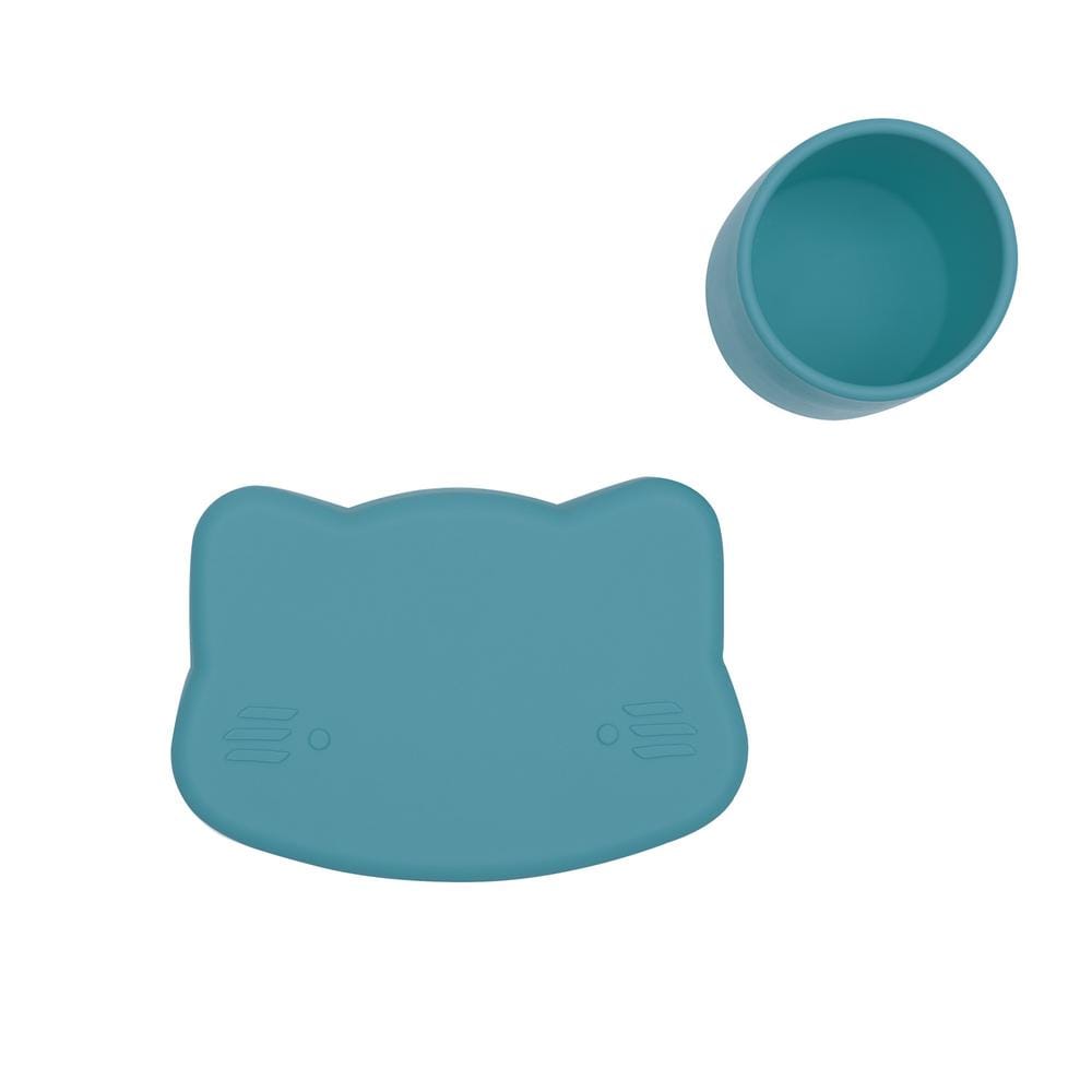 We Might Be Tiny Cat Silicone Bowl and Plate Snackie We Might Be Tiny Cat Silicone Bowl and Plate Snackie 