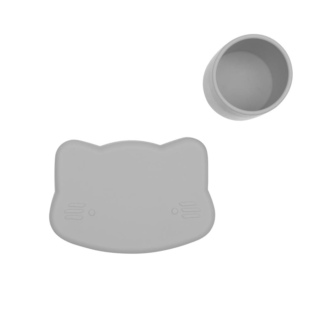 We Might Be Tiny Cat Silicone Bowl and Plate Snackie We Might Be Tiny Cat Silicone Bowl and Plate Snackie 