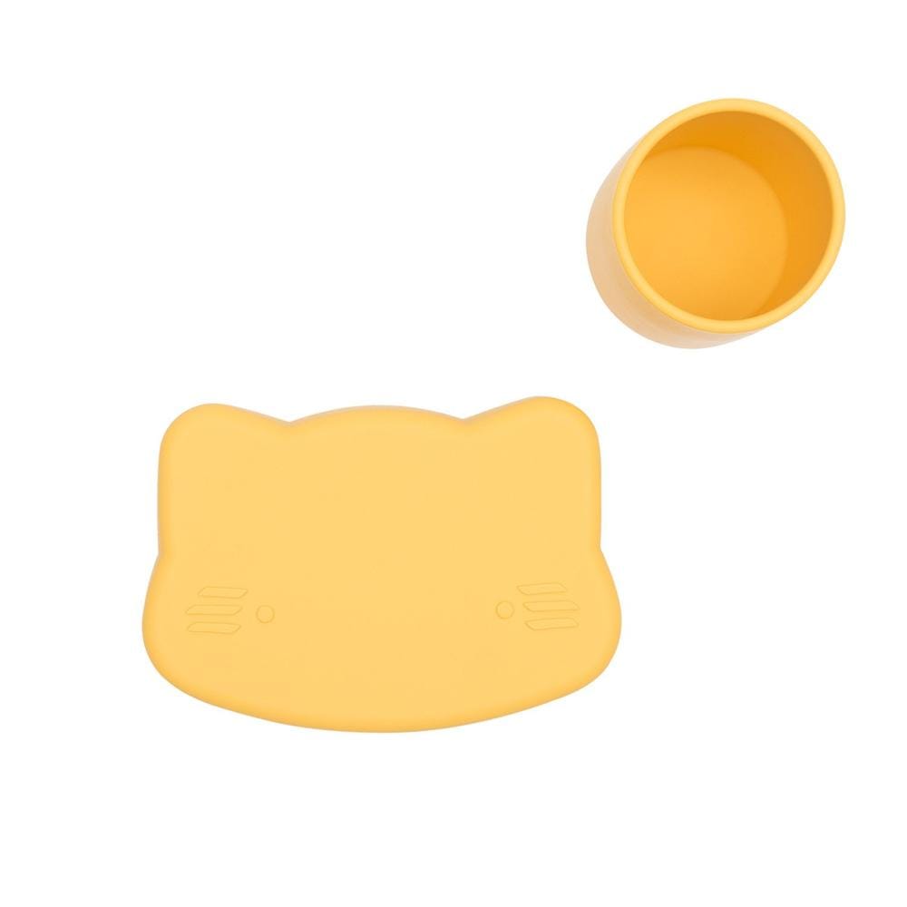 We Might Be Tiny Cat Silicone Bowl and Plate Snackie We Might Be Tiny Cat Silicone Bowl and Plate Snackie 