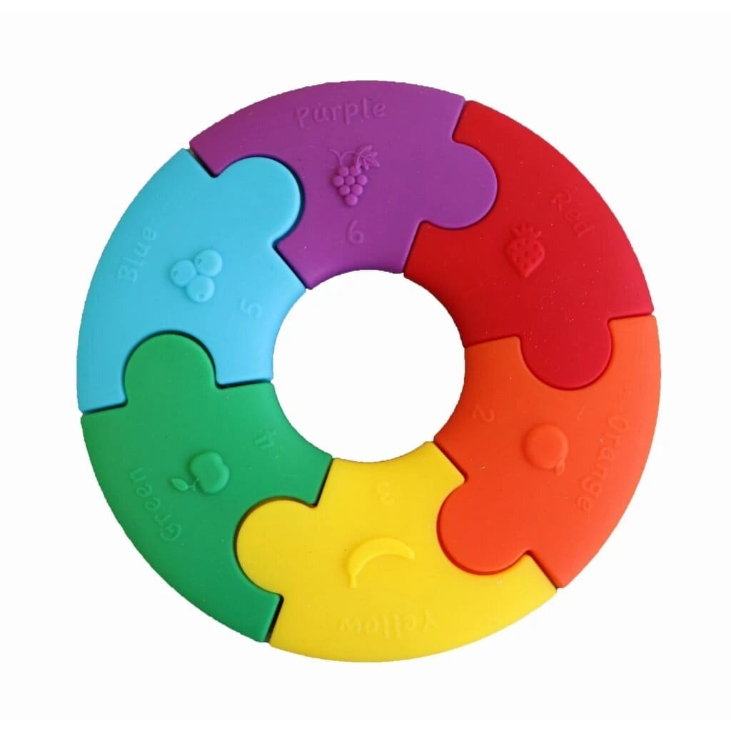 Jellystone Silicone Colour Wheel Puzzle Rainbow Bright JD-CWR