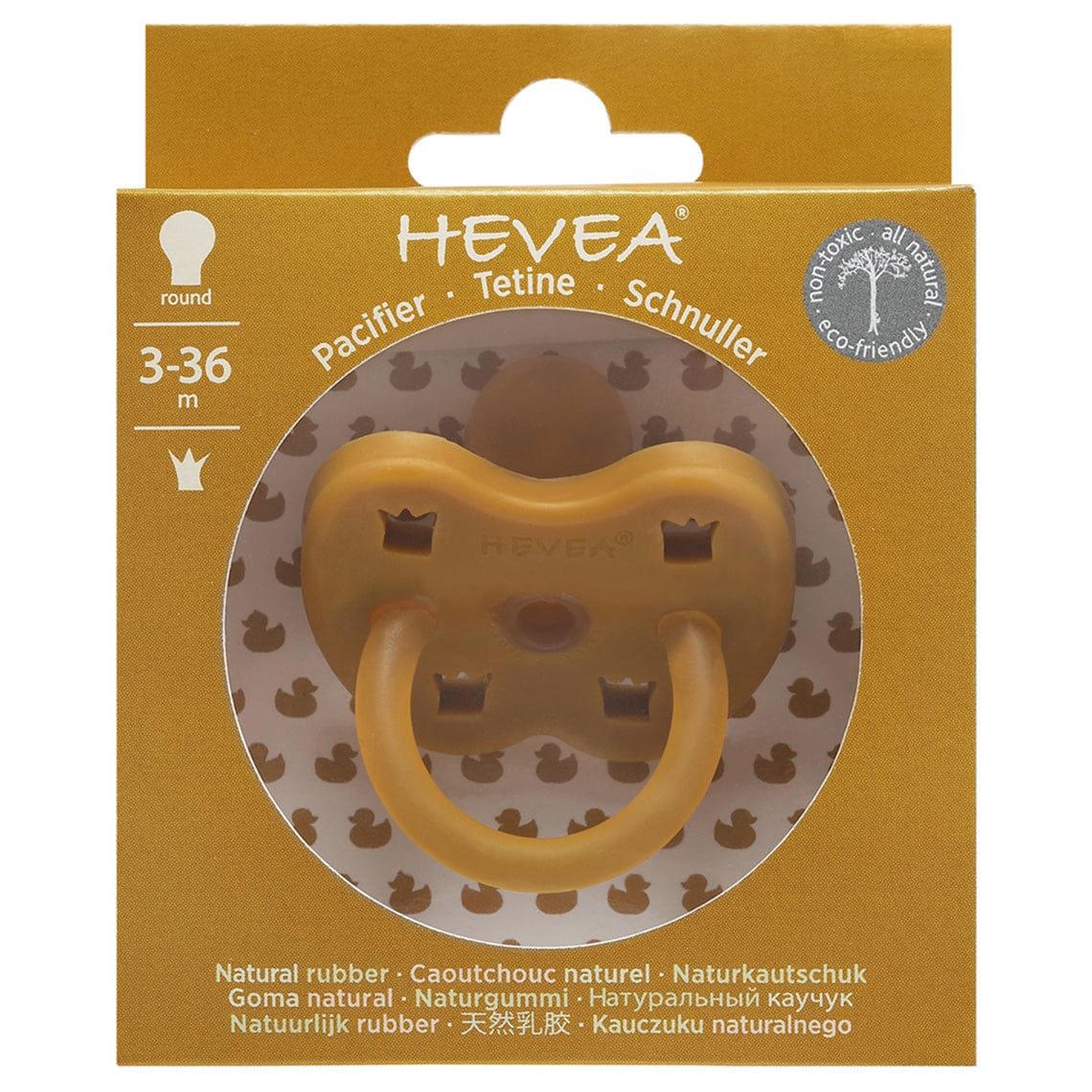 Hevea Pacifier - Turmeric Hevea Pacifier - Turmeric 