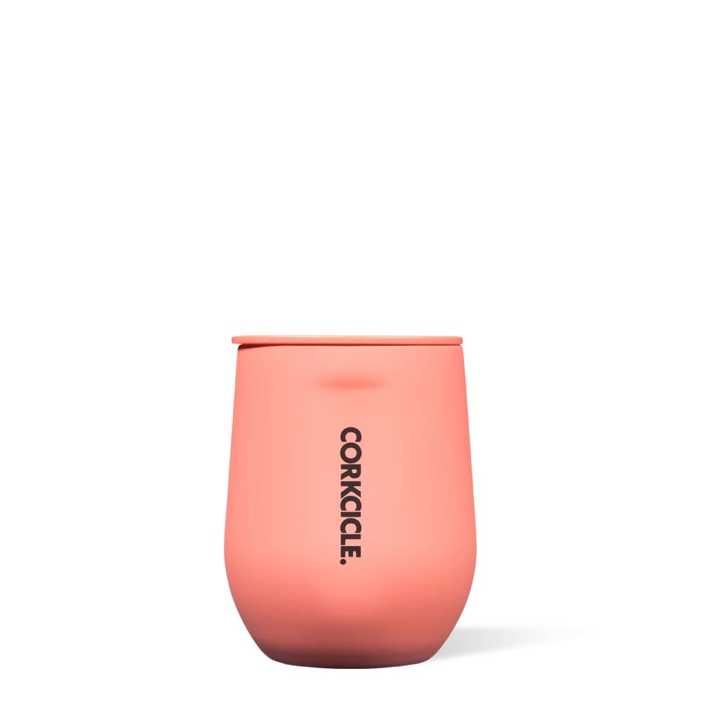 Corkcicle Neon Lights Stemless Insulated Stainless Steel Cup 355ml Coral CO-2312DNC