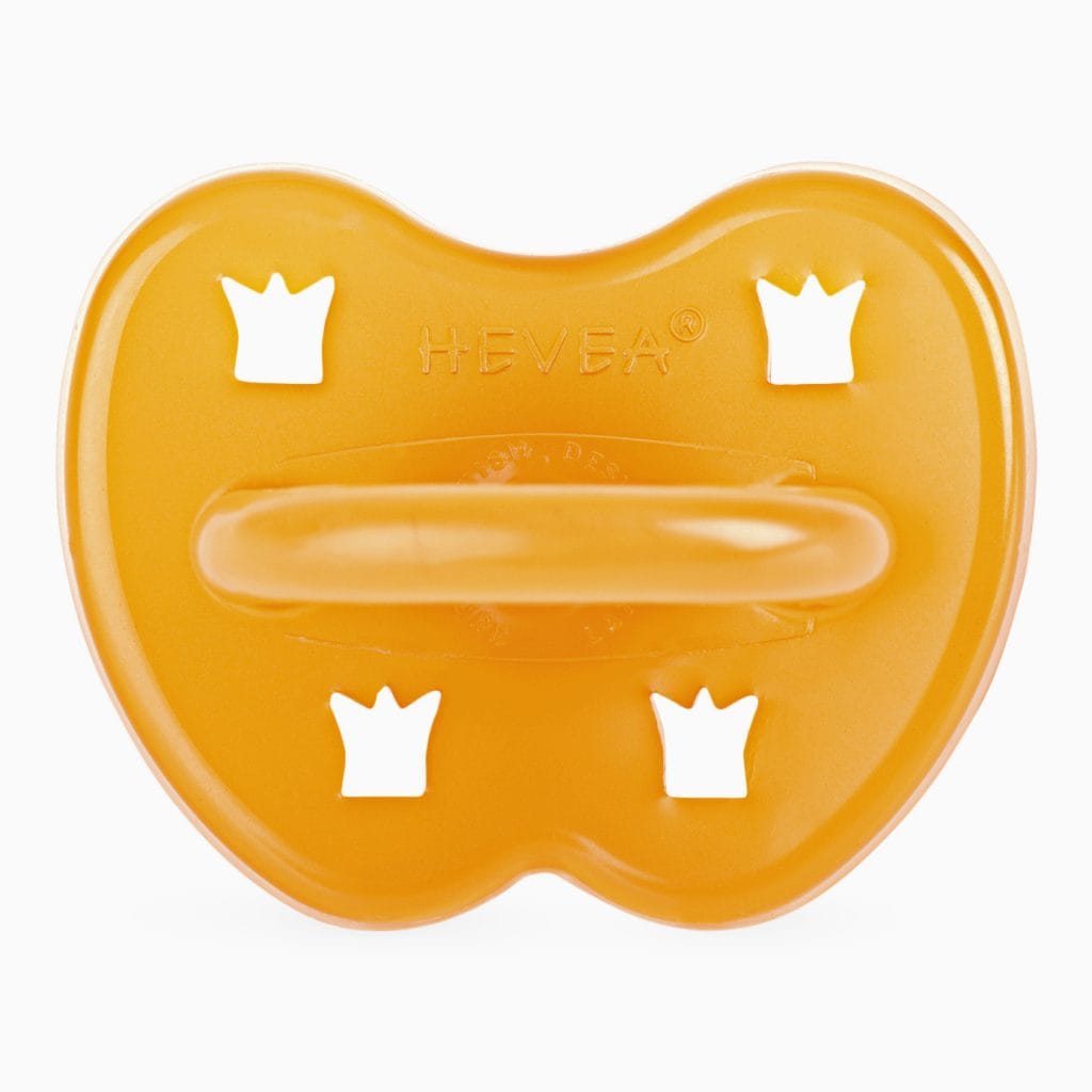 Hevea Classic Round Pacifier - Crown Hevea Classic Round Pacifier - Crown 