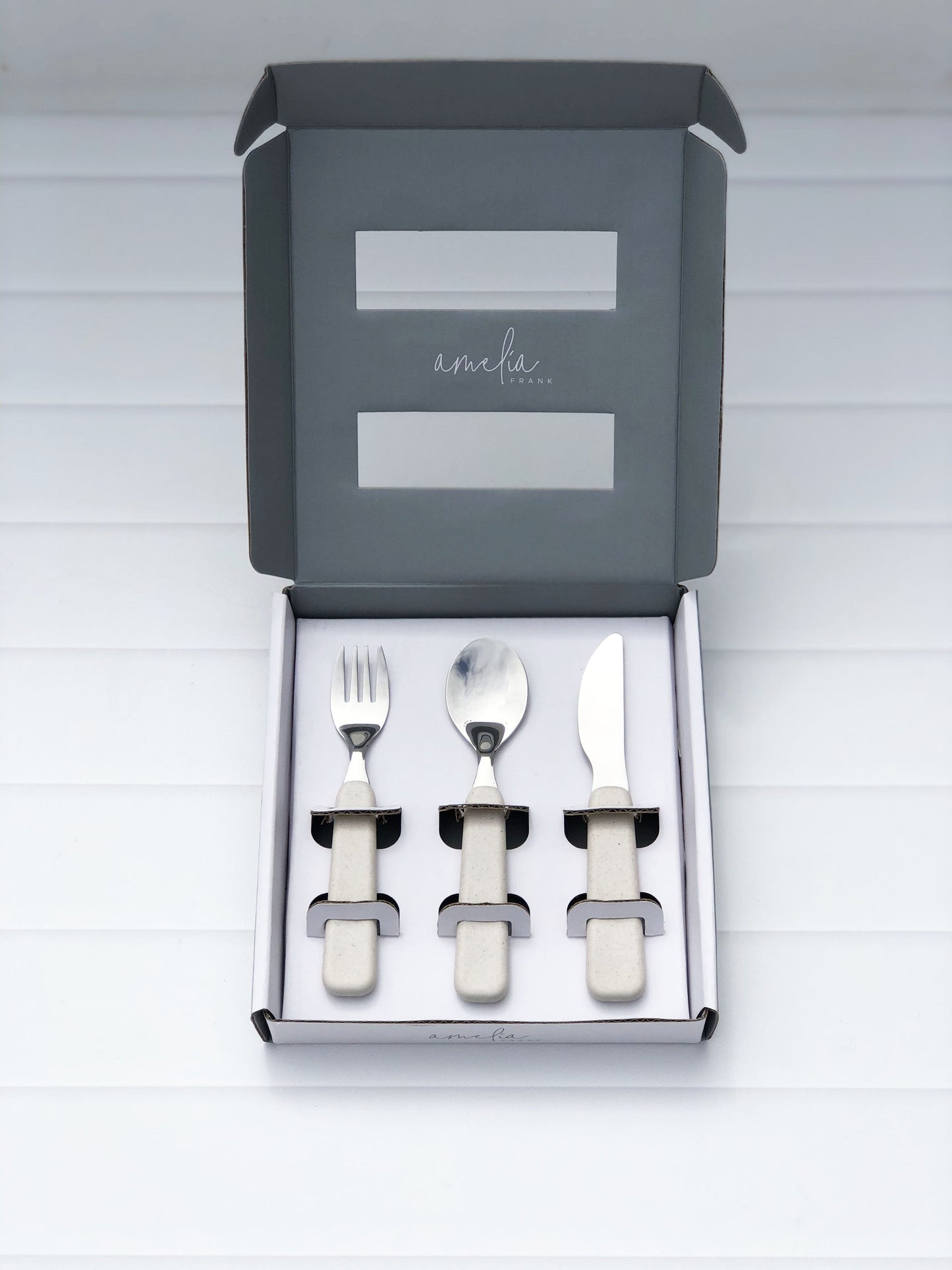 Amelia Frank Children's 3 Piece Cutlery Set Amelia Frank Children's 3 Piece Cutlery Set 