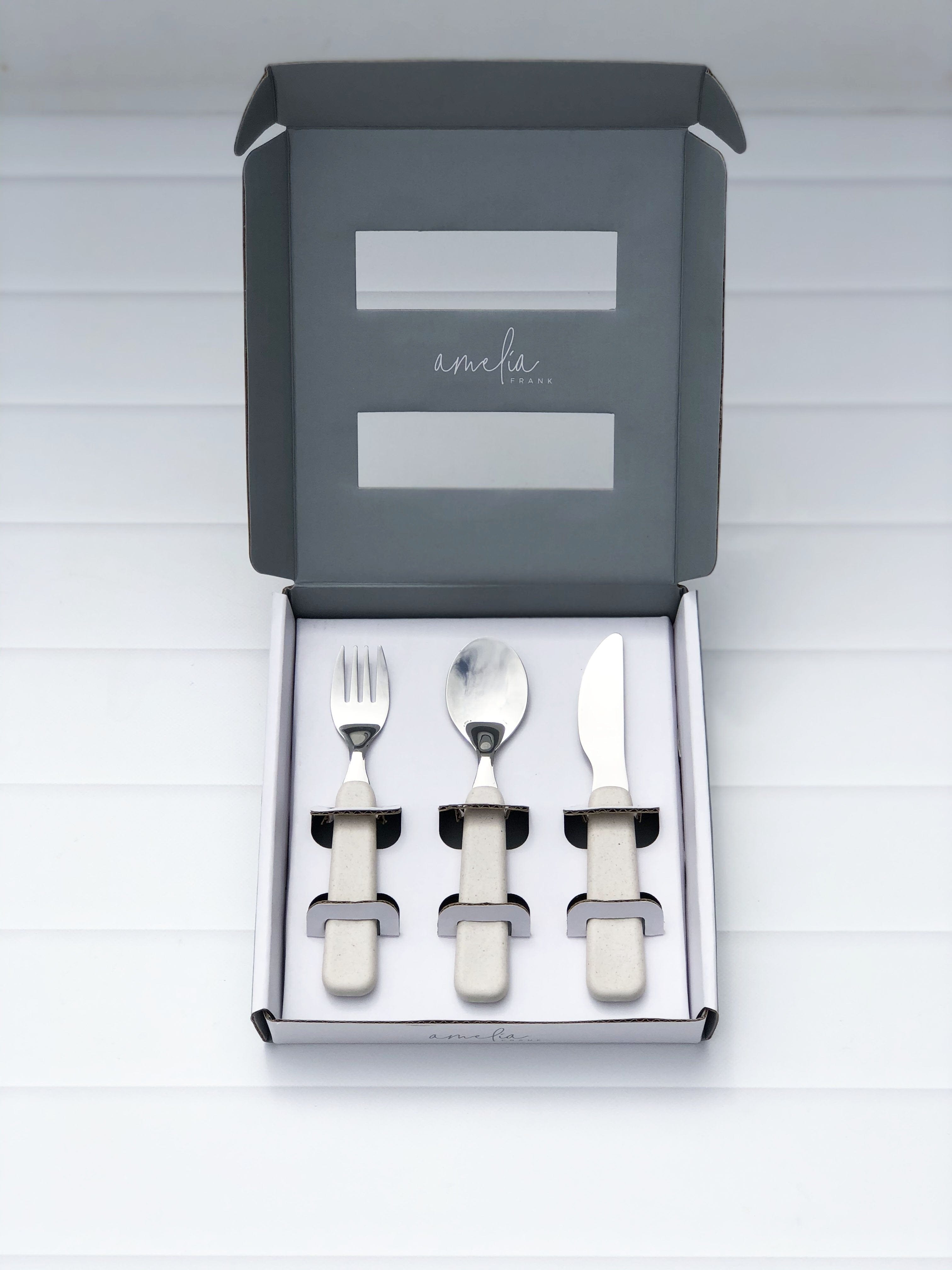 Amelia Frank Children's 3 Piece Cutlery Set Amelia Frank Children's 3 Piece Cutlery Set 