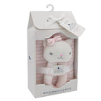 Living Textiles Daisy The Cat Rattle & Muslin Gift Set Living Textiles Daisy The Cat Rattle & Muslin Gift Set 