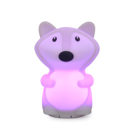 Duski LED Fox Silicone Rechargeable Night Light Bluetooth Speaker Duski LED Fox Silicone Rechargeable Night Light Bluetooth Speaker 