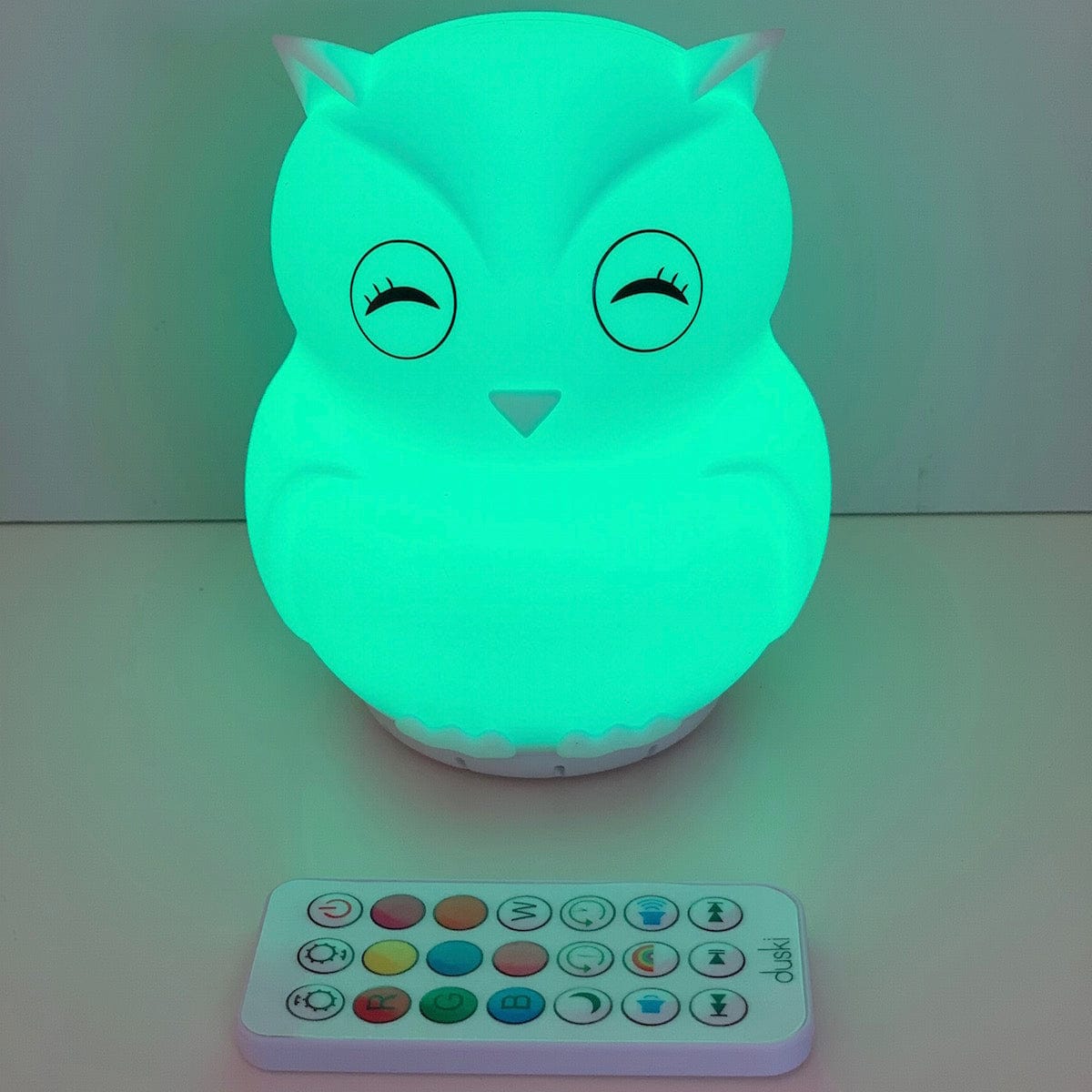 Duski LED Owl Silicone Rechargeable Night Light Bluetooth Speaker Duski LED Owl Silicone Rechargeable Night Light Bluetooth Speaker 