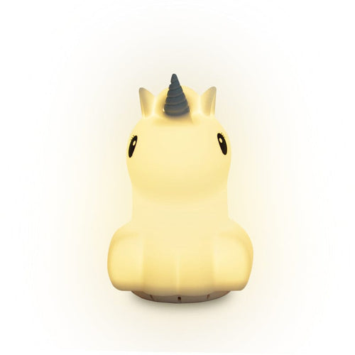 Duski LED Silver Unicorn Silicone Rechargeable Night Light Bluetooth Speaker Duski LED Silver Unicorn Silicone Rechargeable Night Light Bluetooth Speaker 