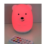 Duski LED Bear Silicone Rechargeable Night Light Bluetooth Speaker Duski LED Bear Silicone Rechargeable Night Light Bluetooth Speaker 