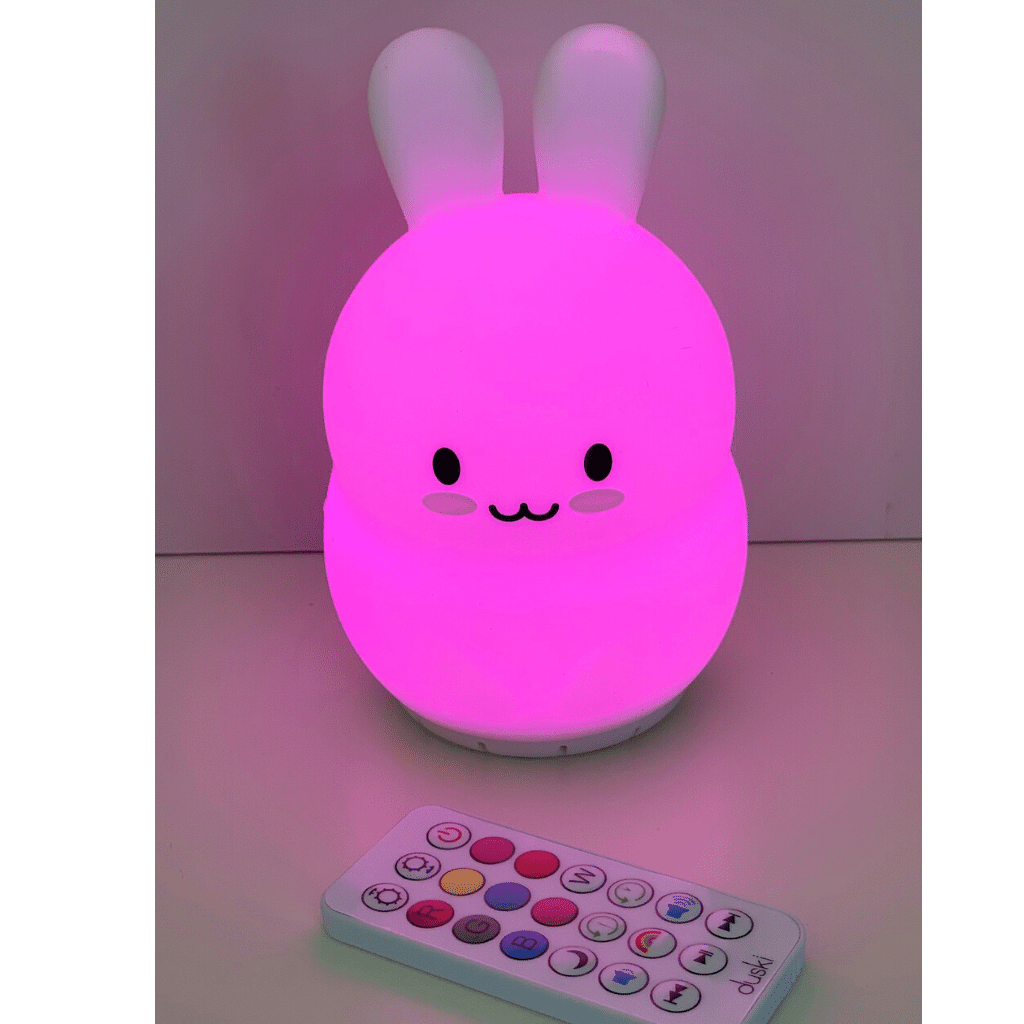 Duski LED Bunny Silicone Rechargeable Night Light Bluetooth Speaker Duski LED Bunny Silicone Rechargeable Night Light Bluetooth Speaker 