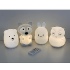 Duski LED Bear Silicone Rechargeable Night Light Bluetooth Speaker Duski LED Bear Silicone Rechargeable Night Light Bluetooth Speaker 