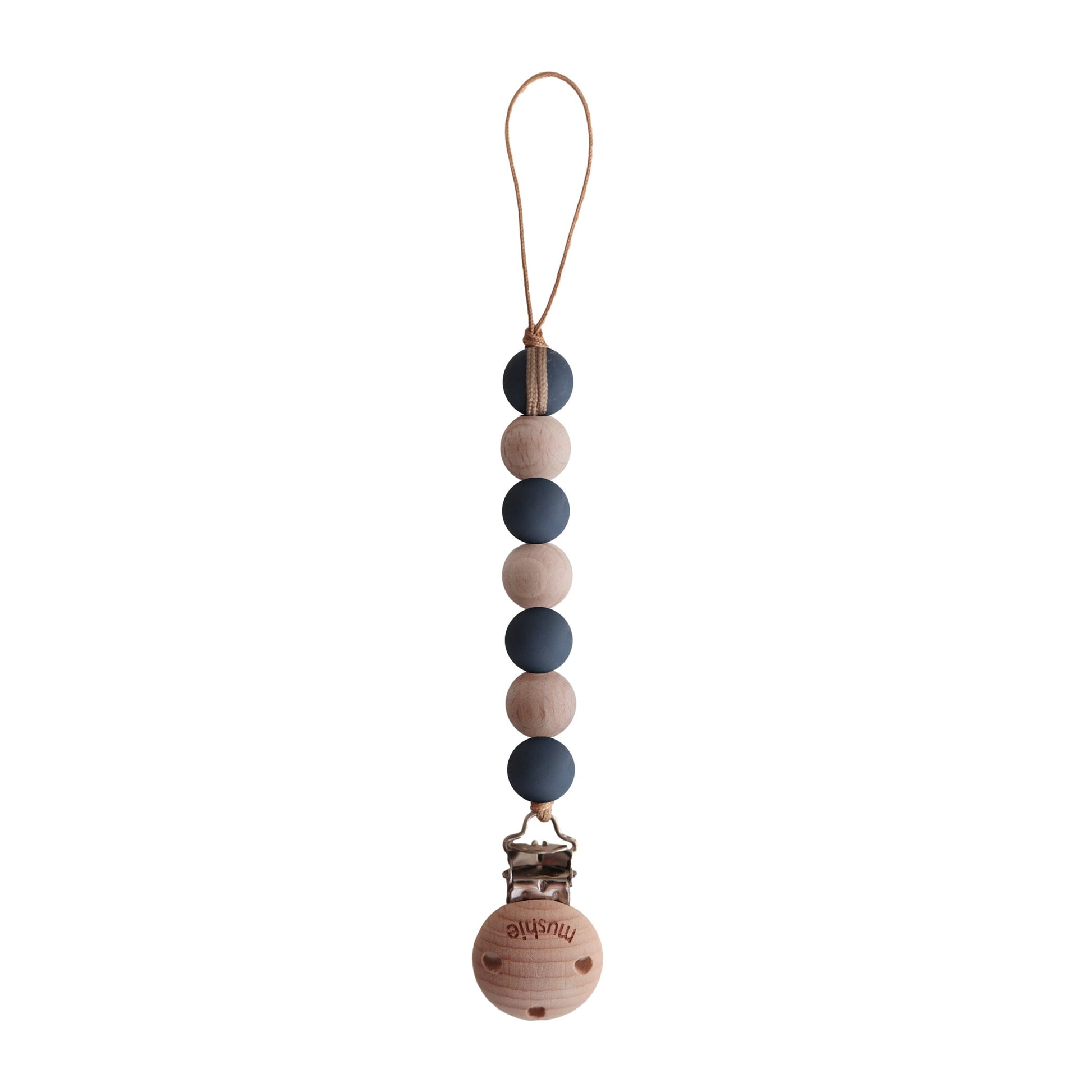 Mushie Eden Pacifier Clip (Iron) Mushie Eden Pacifier Clip (Iron) 
