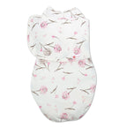 embé Starter Classic 2-Way Swaddle Sack (0-4mos) Pink Clustered Flowers EB-SWA-0-4M-PKCFLO
