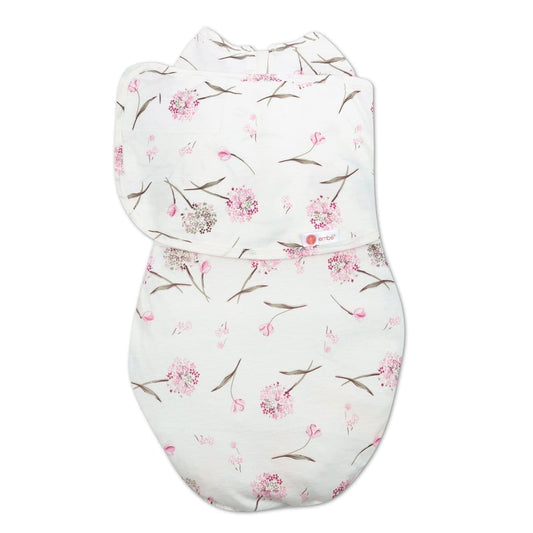 embé Starter Classic 2-Way Swaddle Sack (0-4mos) Pink Clustered Flowers EB-SWA-0-4M-PKCFLO