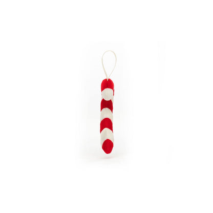 Jellycat Festive Folly Candy Cane hanging decoration 11cm